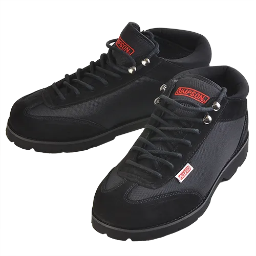Simpson Racing Garage Crew Shoes9 - Black