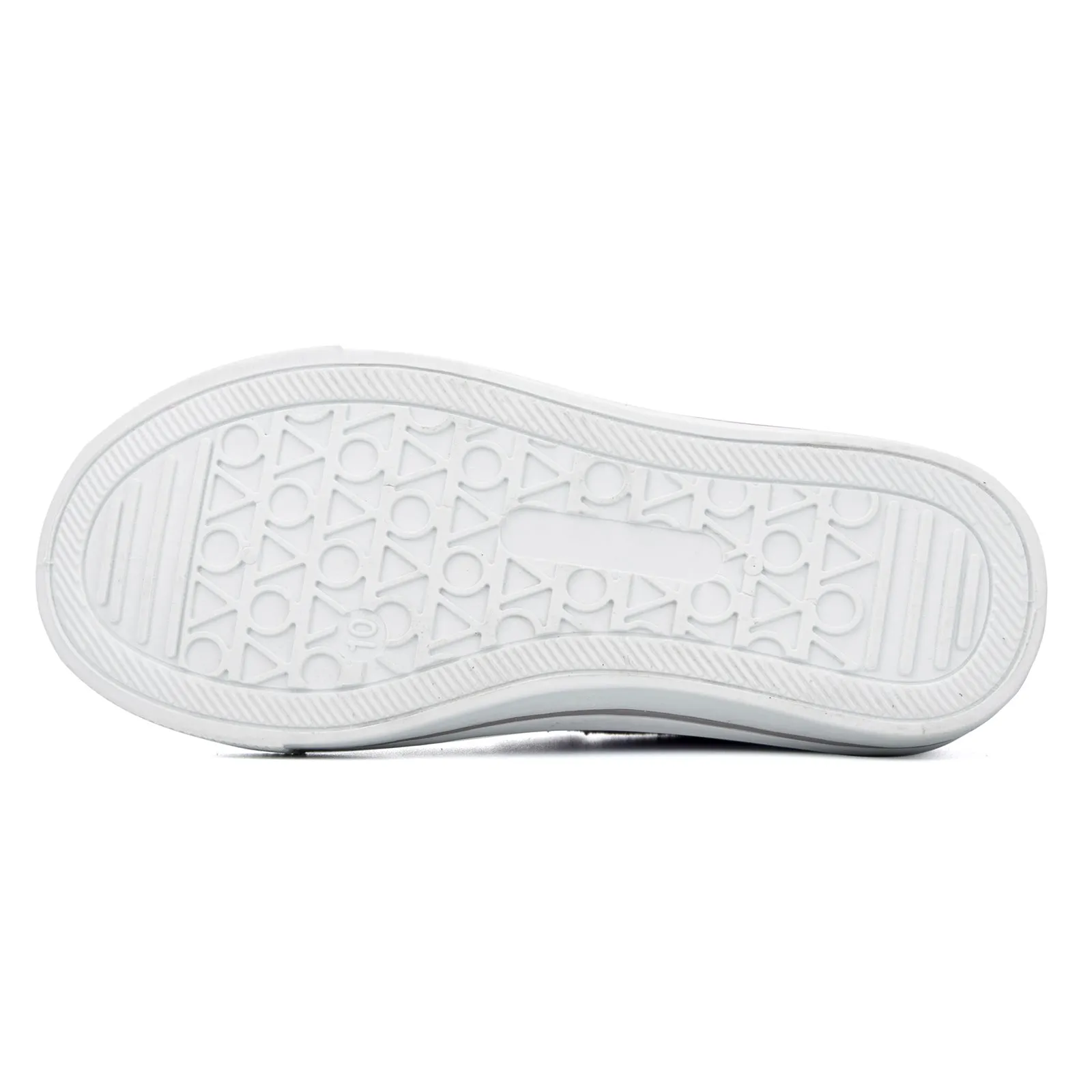 Single Hook and Loop Sneakers White/Black/Grey