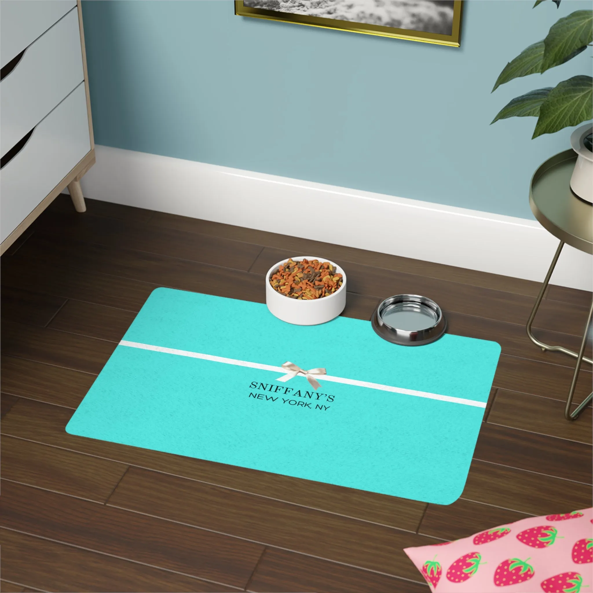 Sniffany's Faux-Designer Pet Food Mat