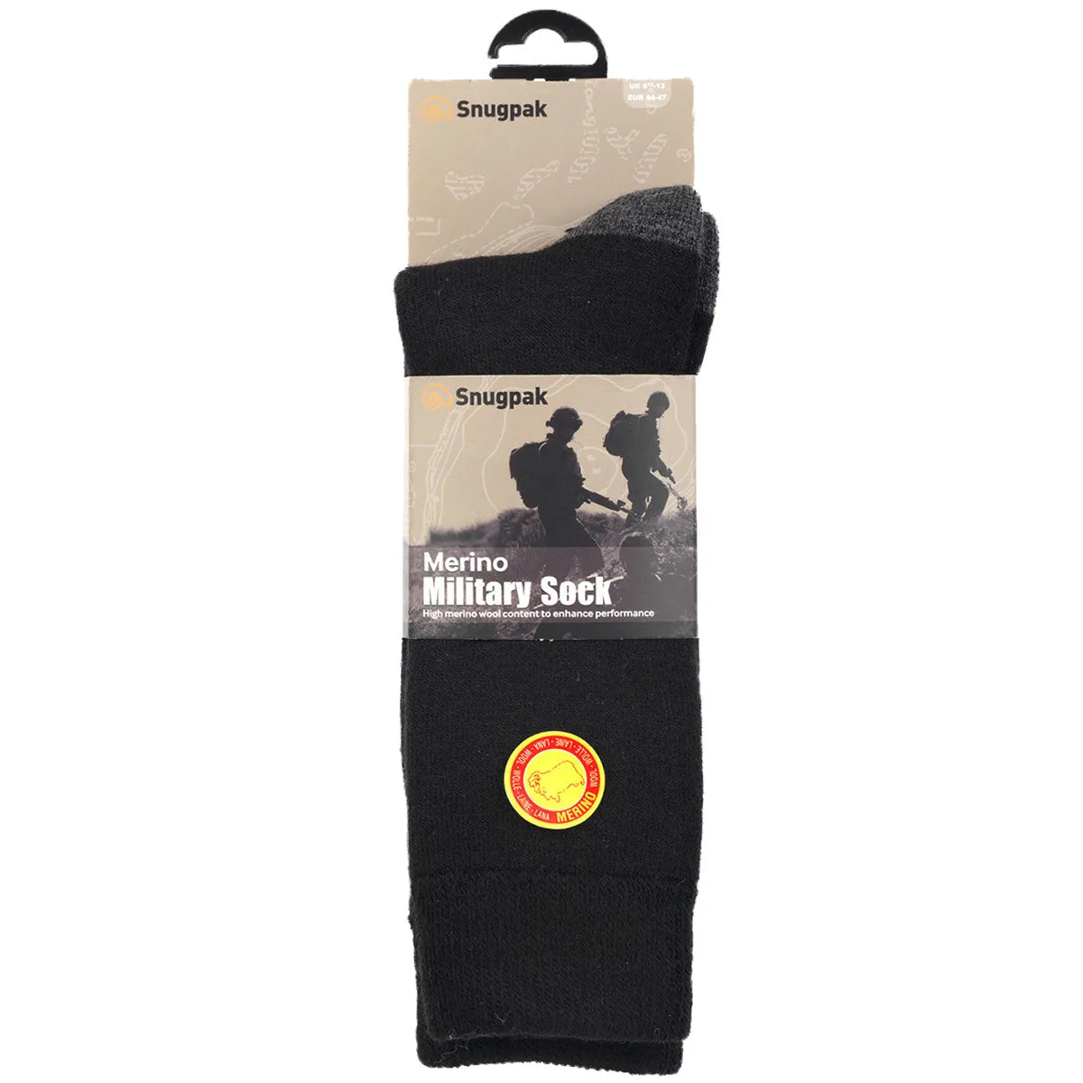 Snugpak Merino Military Socks Black