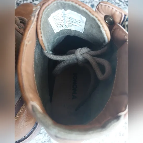 Sonoma Mens Tan Ankle Boots | Size: 8