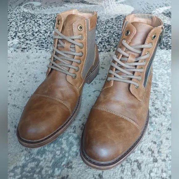 Sonoma Mens Tan Ankle Boots | Size: 8