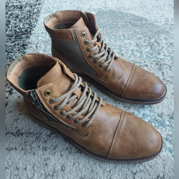Sonoma Mens Tan Ankle Boots | Size: 8