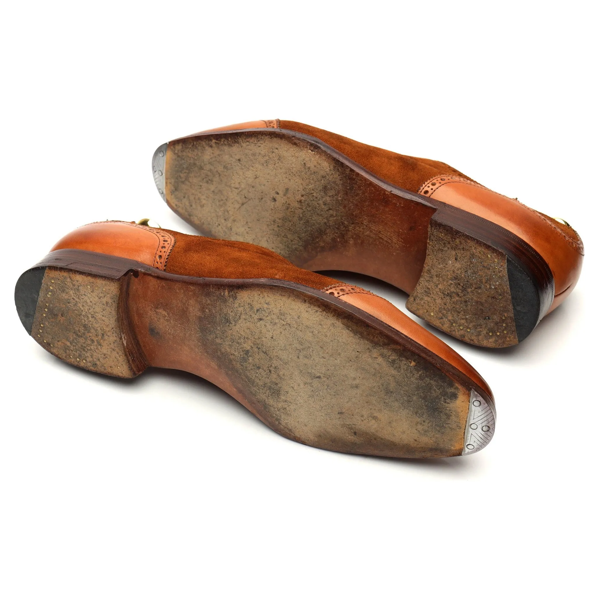 'Southwold' Tan Brown Leather / Suede Oxford UK 7 E