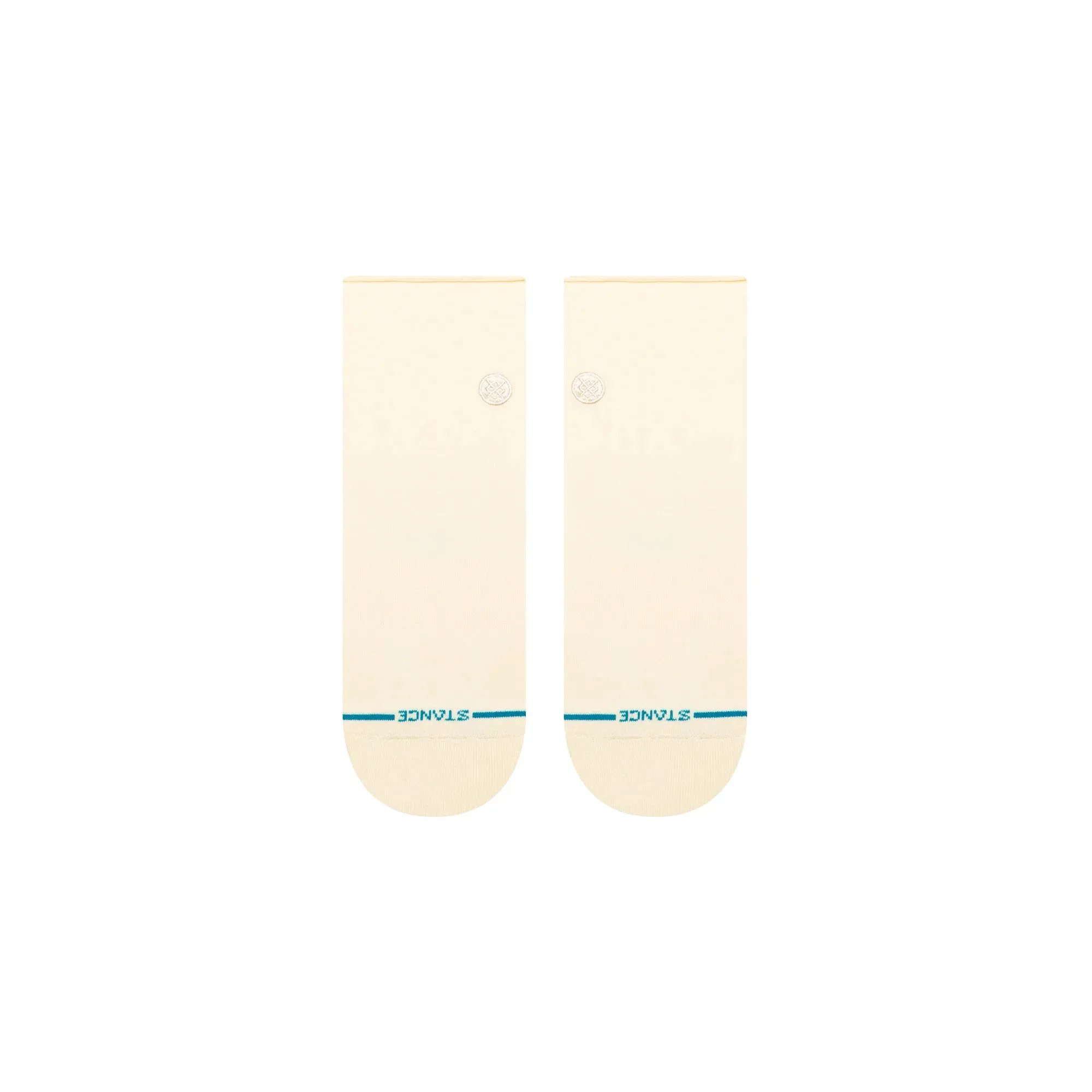 Stance Cotton Rollin' Quarter Light Cushion Socks - Cream