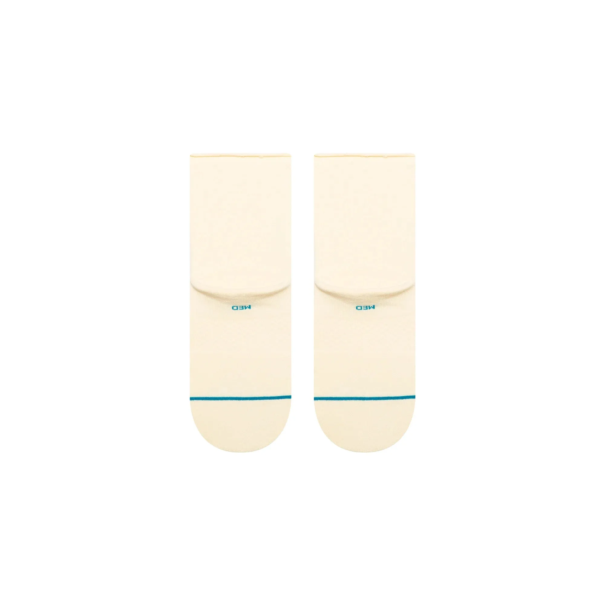 Stance Cotton Rollin' Quarter Light Cushion Socks - Cream