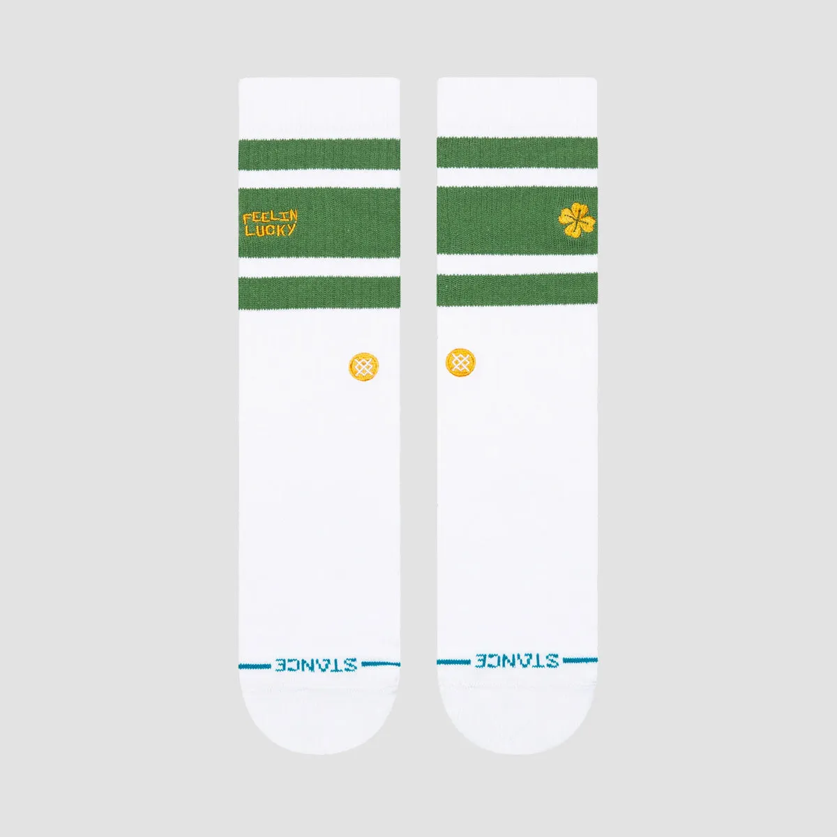 Stance Feelin Lucky Crew Socks Green