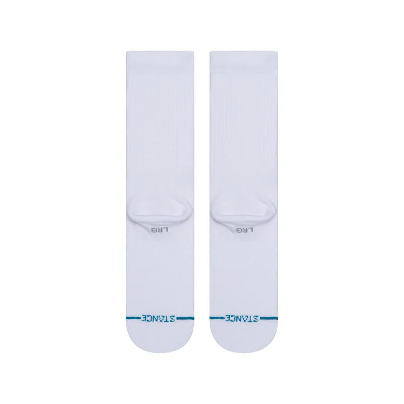 Stance Icon Crew Socks - White/Black