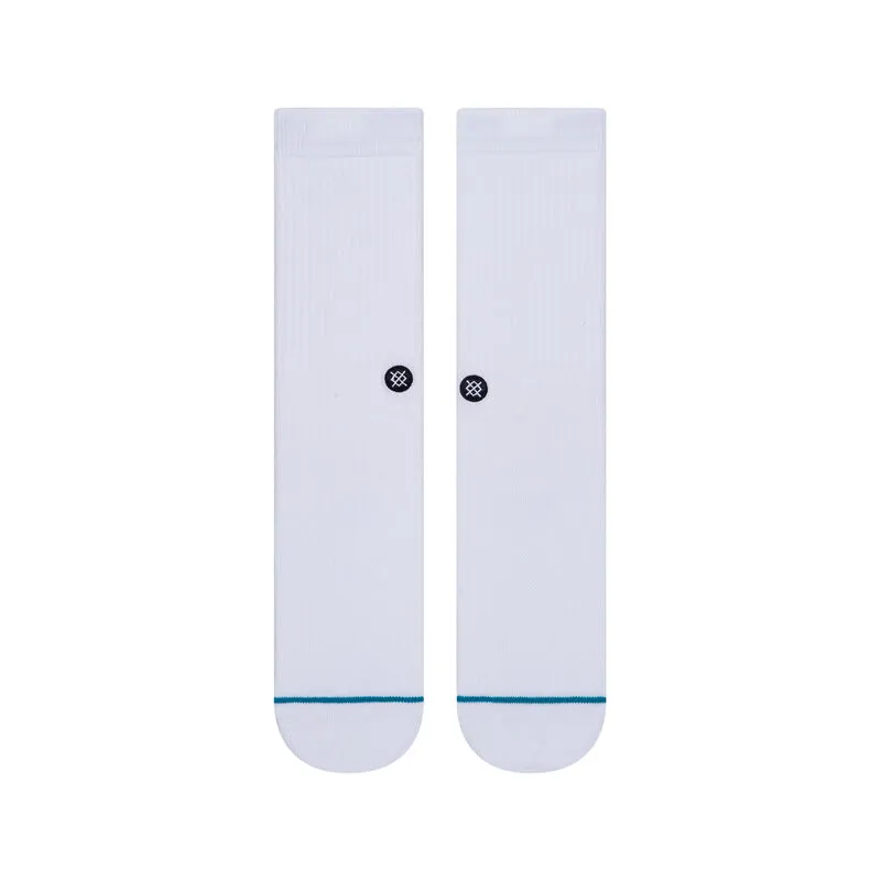 Stance Icon Crew Socks - White/Black