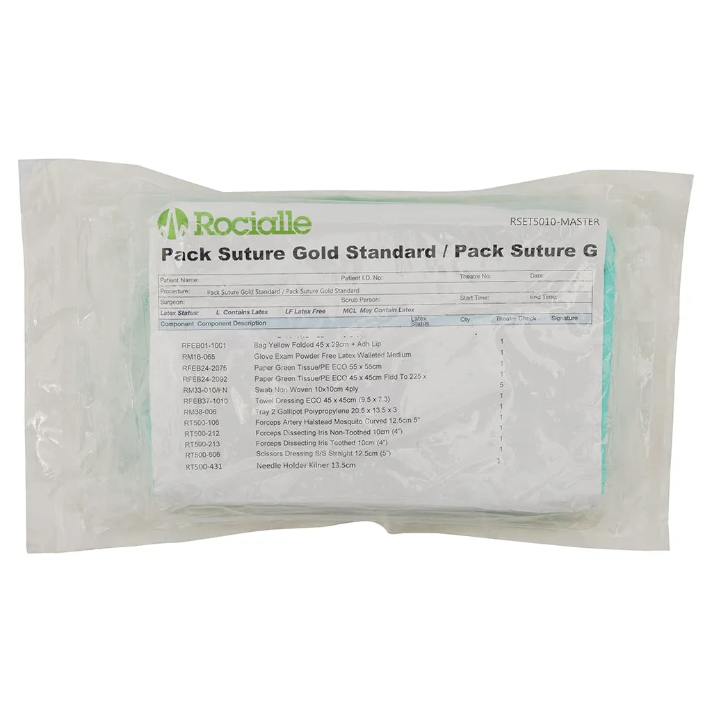 Sterile Suture Pack Including Instruments