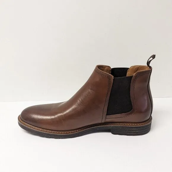 Steve Madden Aben Chelsea Boots, Tan Leather, Men's 9.5 M
