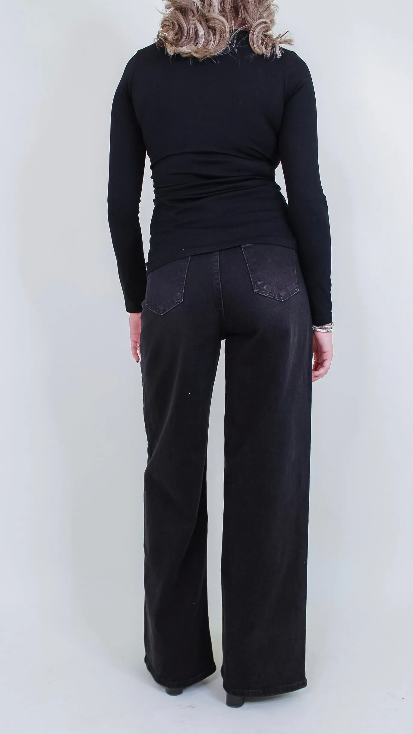 Studded Black Jeans