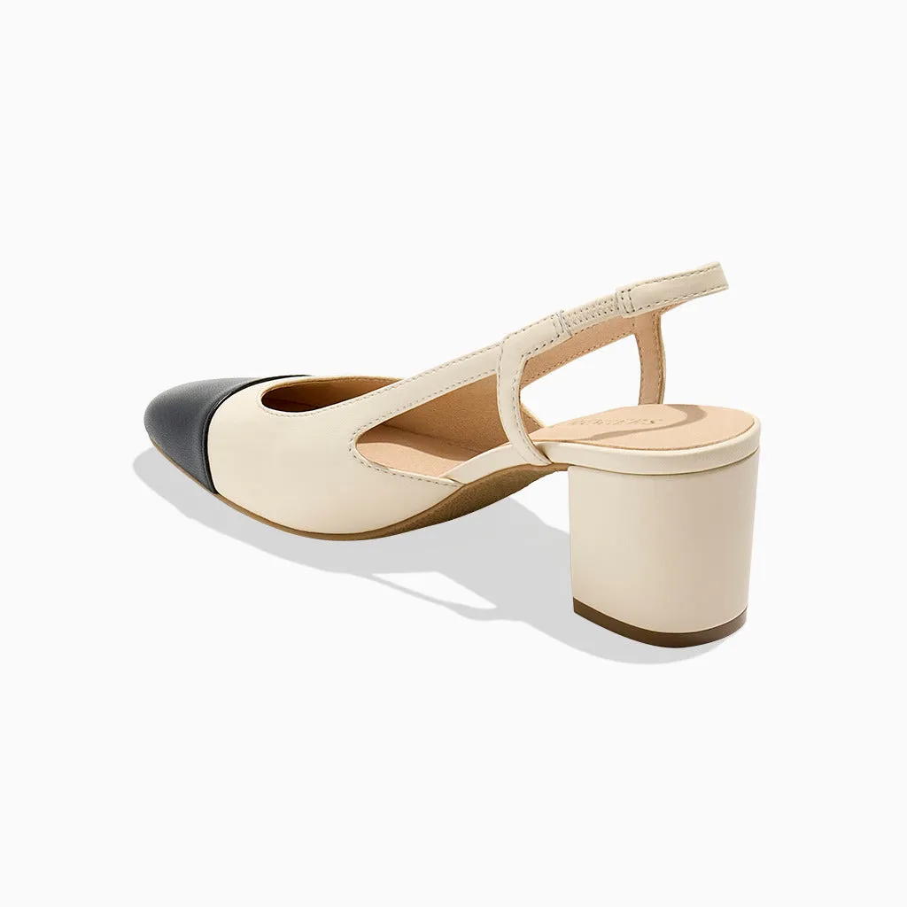 Summer Cap Toe Sling Back Heel