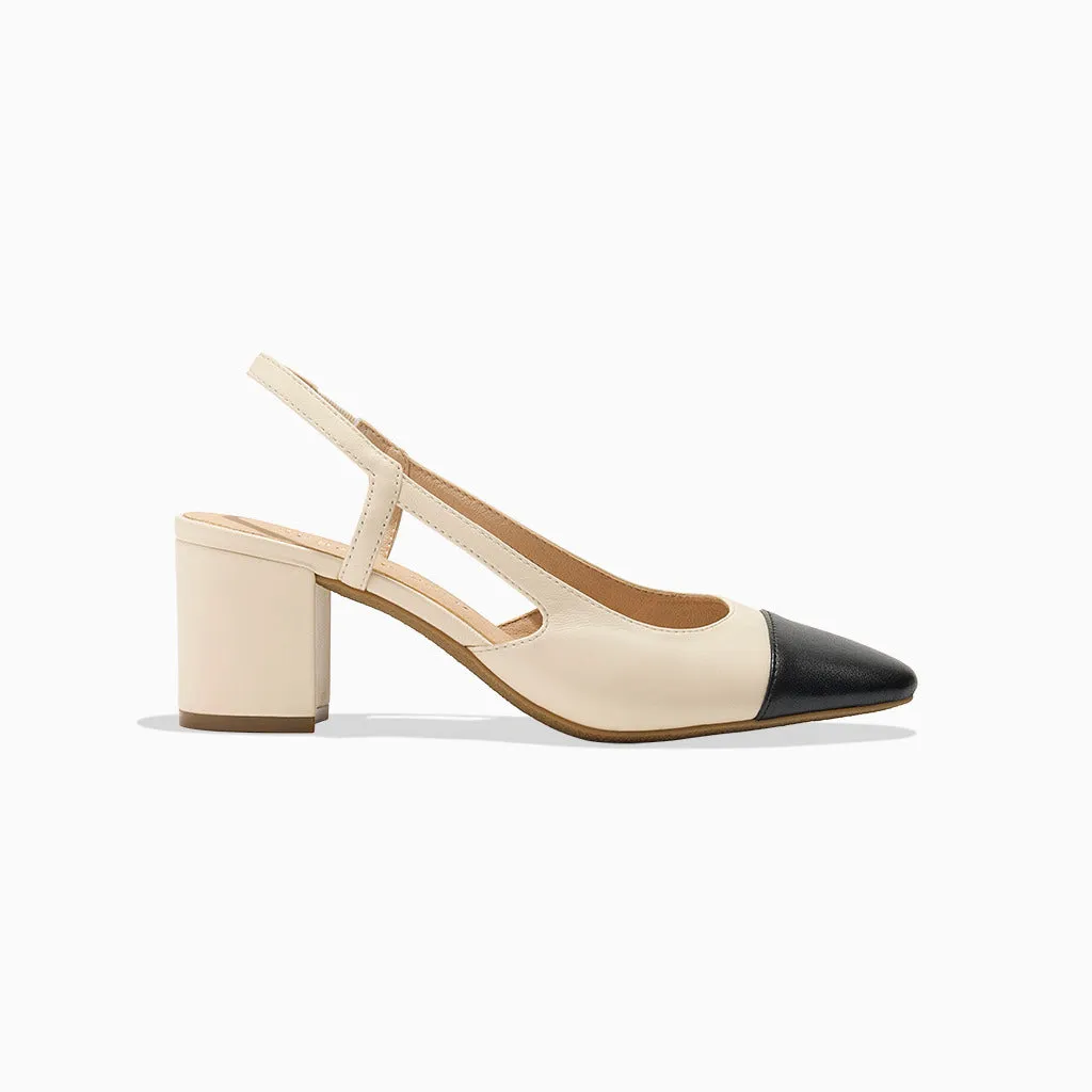Summer Cap Toe Sling Back Heel