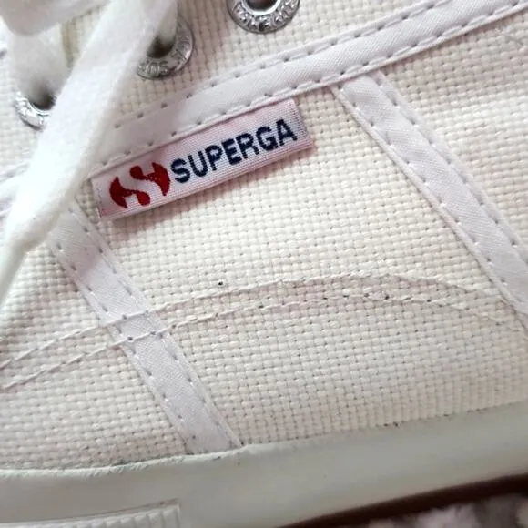 SUPERGA CLASSIC WHITE COOL 😎 SNEAKERS/ NEW BUT HAVE SOME STORE WEAR M/ 13 🔥