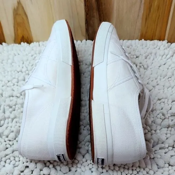 SUPERGA CLASSIC WHITE COOL 😎 SNEAKERS/ NEW BUT HAVE SOME STORE WEAR M/ 13 🔥