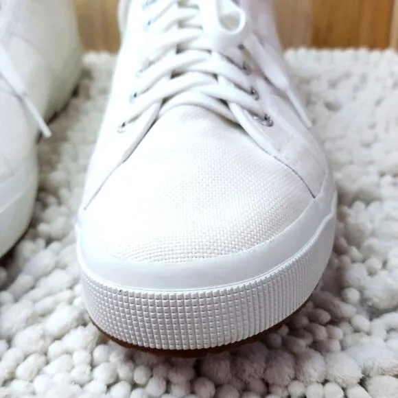 SUPERGA CLASSIC WHITE COOL 😎 SNEAKERS/ NEW BUT HAVE SOME STORE WEAR M/ 13 🔥