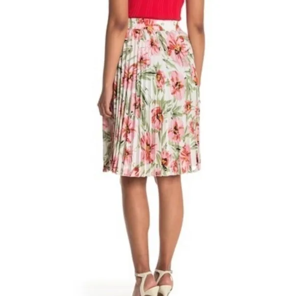 T Tahari Woven Pleated Skirt Vintage