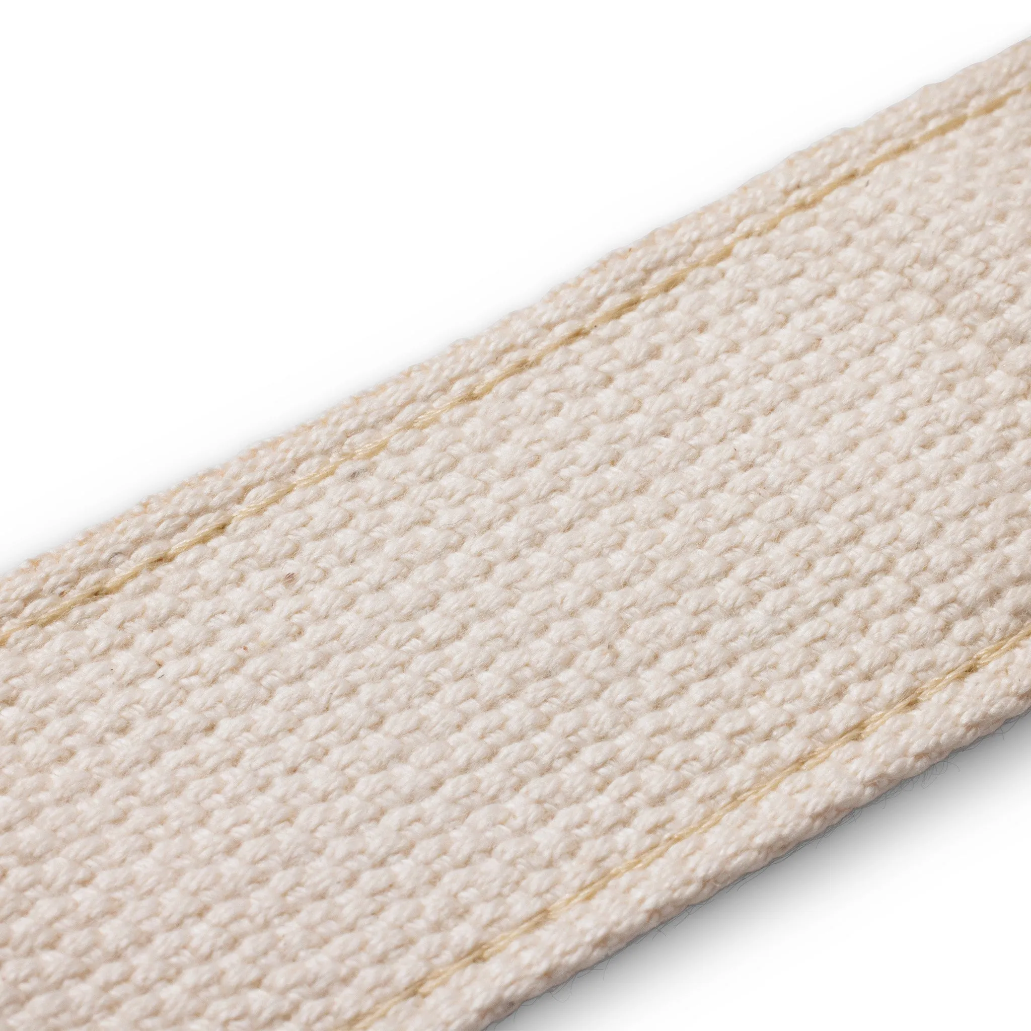 Taylor 2Inch Academy Jacquard Leather Guitar Strap w/Amber Buckle, White/Blue