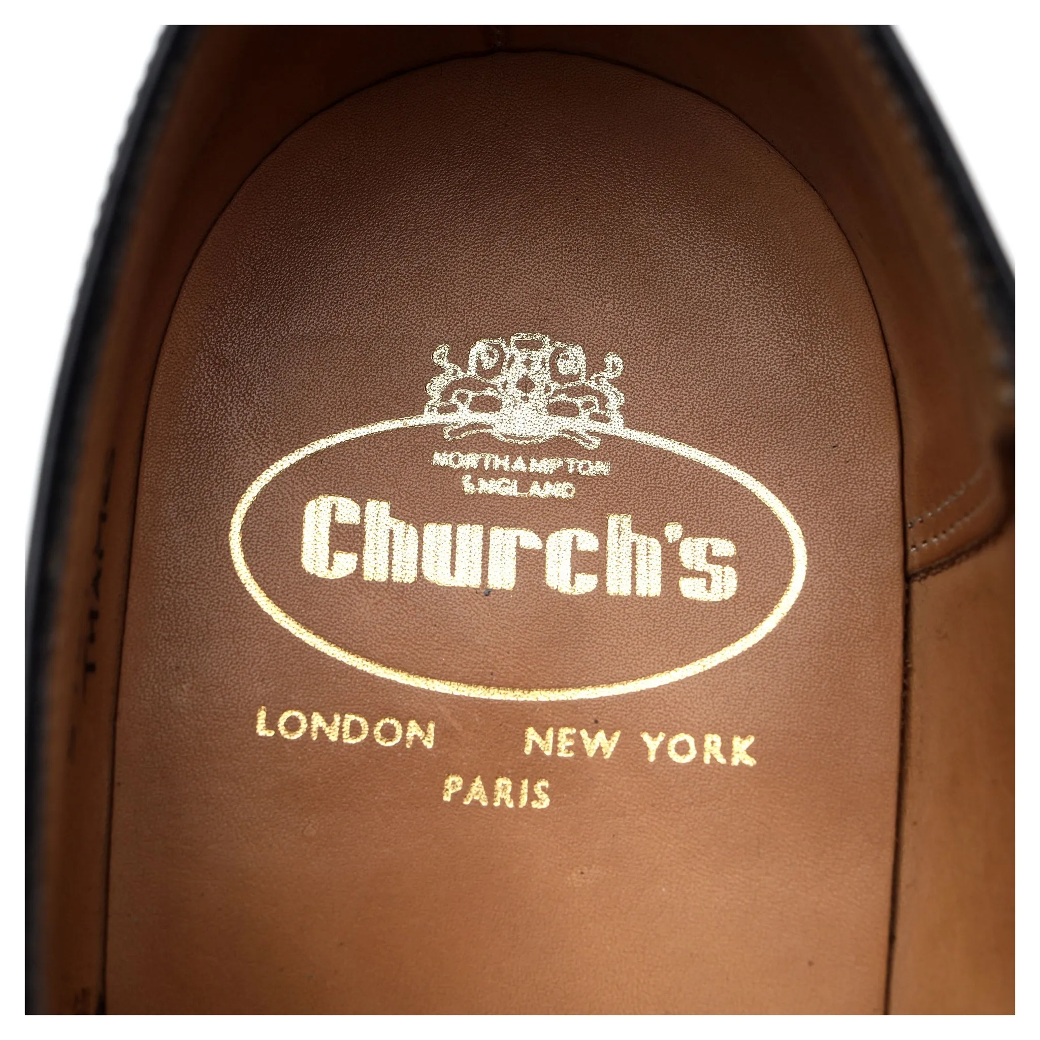 'Thames' Black Leather Oxford UK 9.5 F