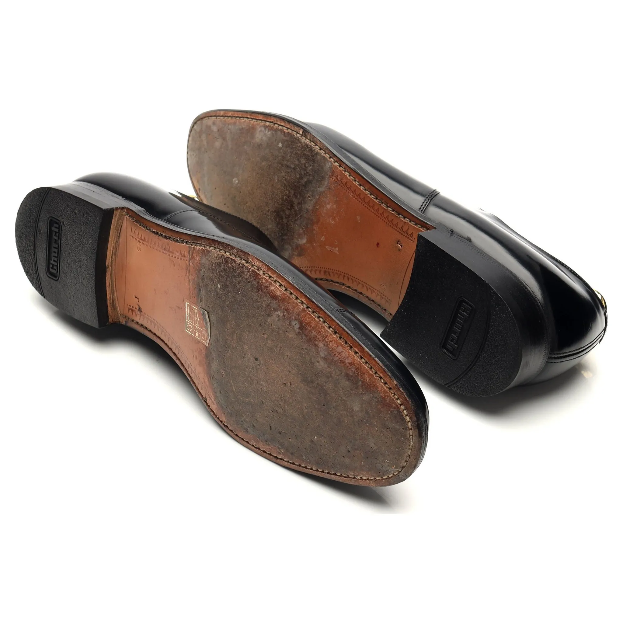 'Thames' Black Leather Oxford UK 9.5 F