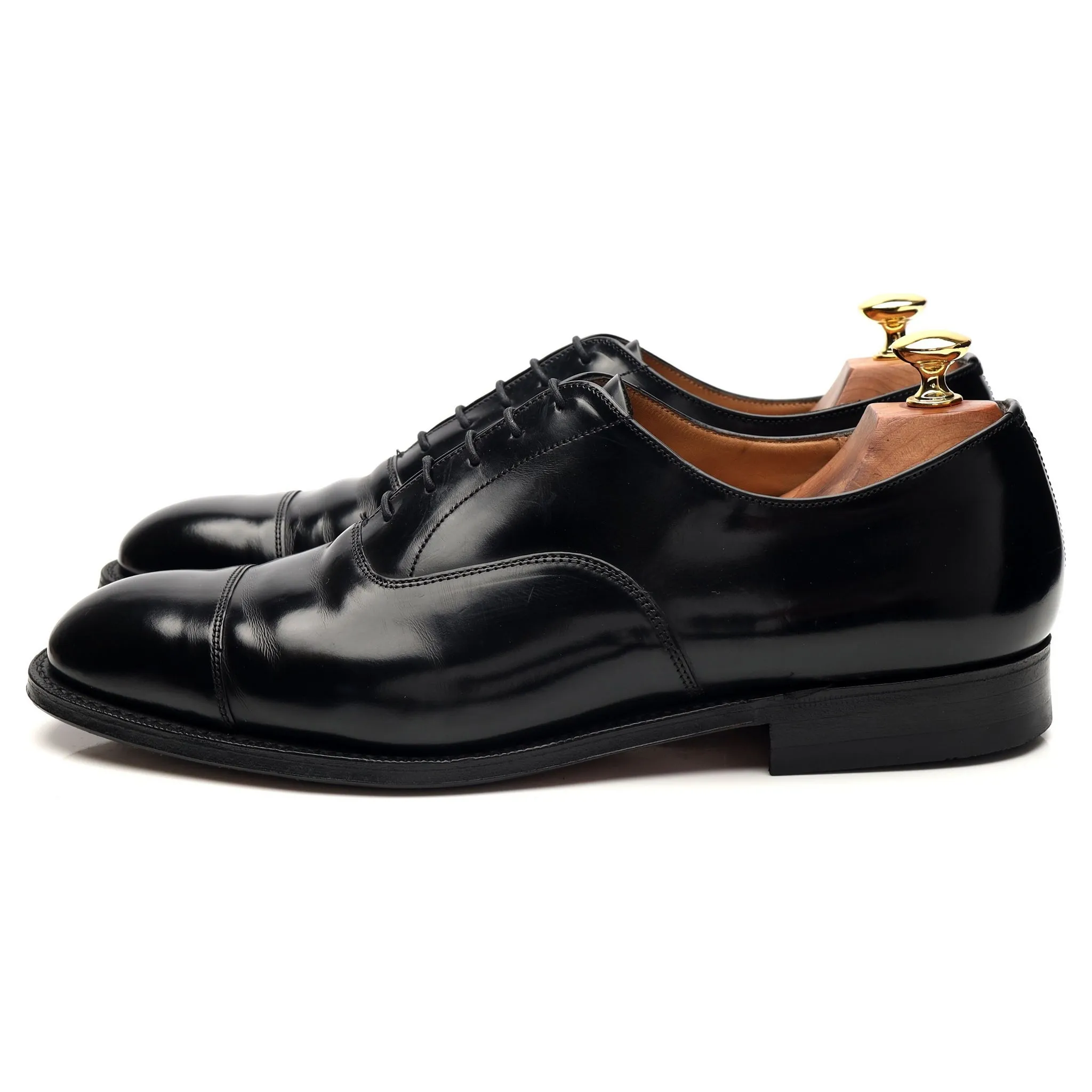 'Thames' Black Leather Oxford UK 9.5 F