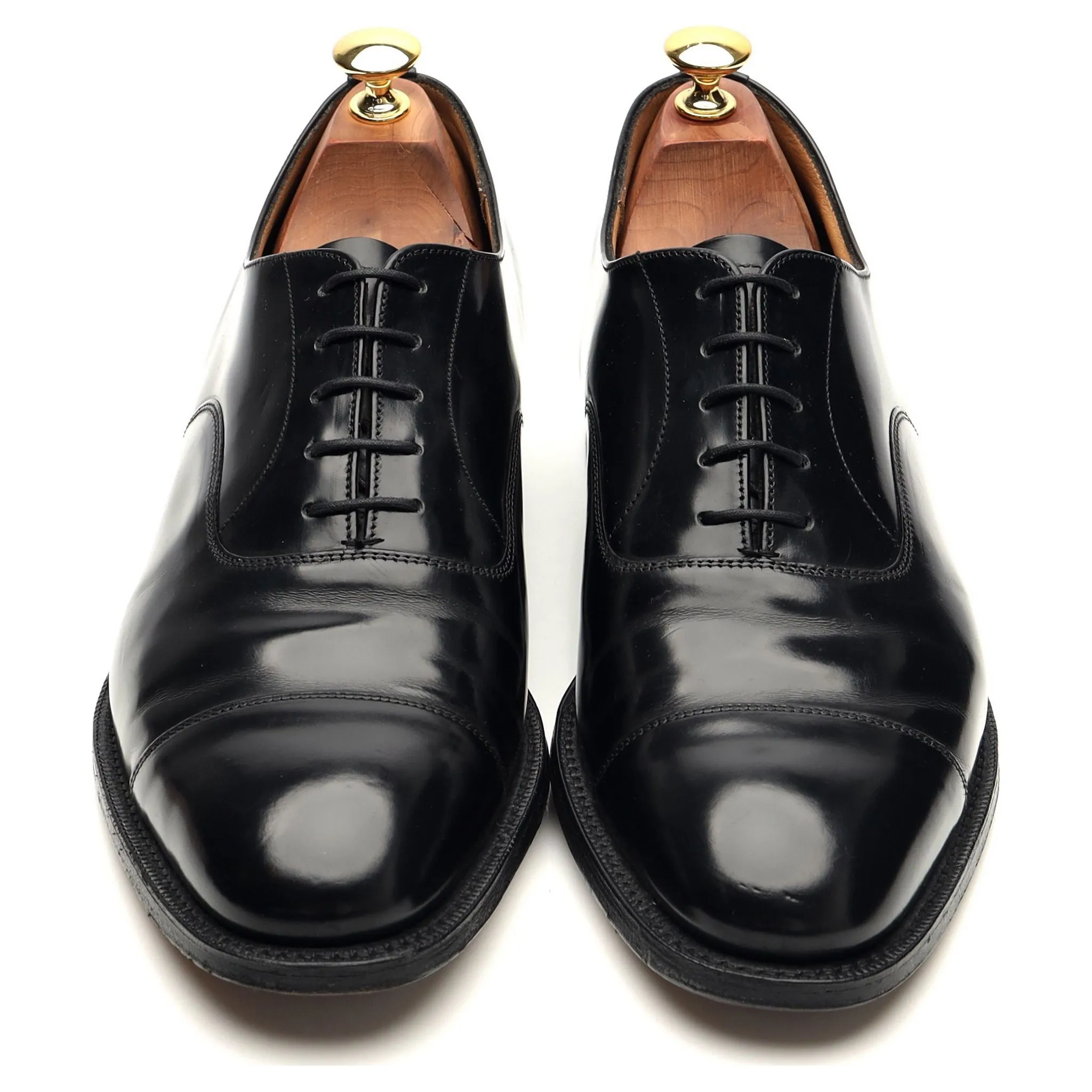 'Thames' Black Leather Oxford UK 9.5 F