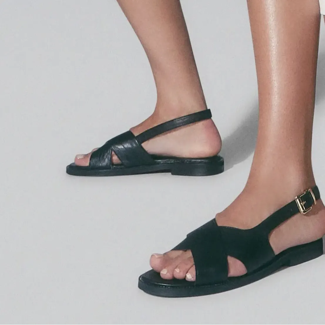 The Empower Sandals in Black