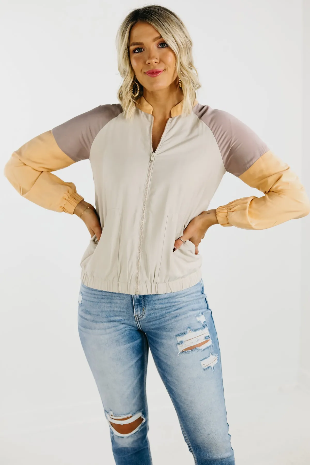 The Miley Colorblock Bomber Jacket
