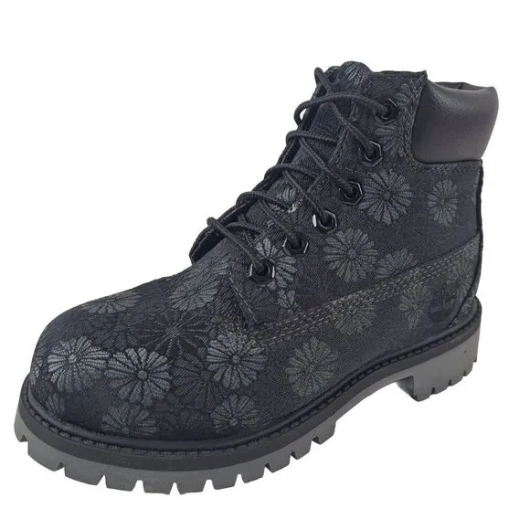 Timberland 6 IN Classic Boots TB0A177P Black Floral Outdoors Youth
