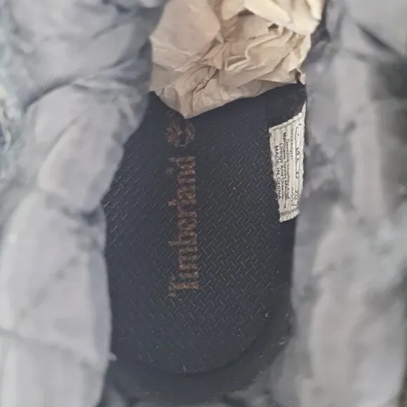Timberland Roll Top Snorkel Boots Little Kids Black Leather