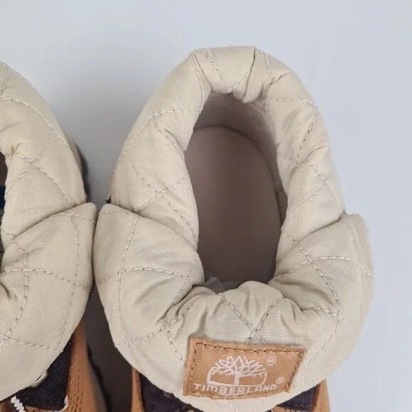 Timberland Roll Top Workshirt Little Kids Boots Wheat Leather Size 12