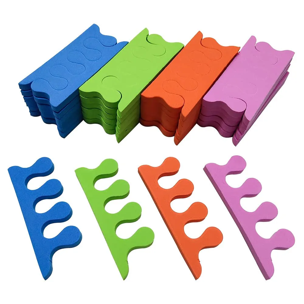 Toe Separator Pedicure Toe Separators Foam Bulk,200 PCS (100 Pairs) Toe Separators Pedicure for Nail Polish Nail Salon,For Women & Girls