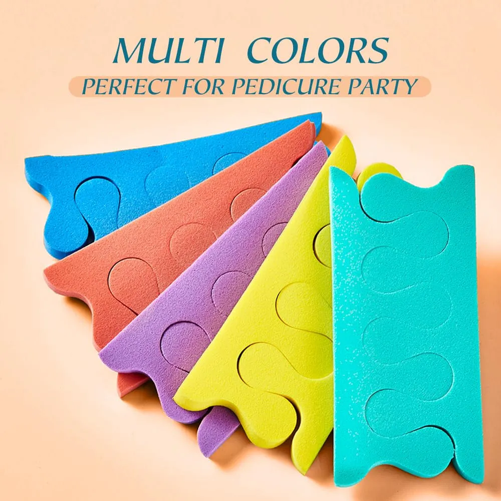 Toe Separator Pedicure Toe Separators Foam Bulk,200 PCS (100 Pairs) Toe Separators Pedicure for Nail Polish Nail Salon,For Women & Girls