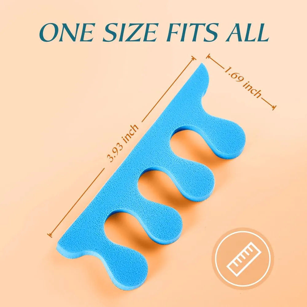 Toe Separator Pedicure Toe Separators Foam Bulk,200 PCS (100 Pairs) Toe Separators Pedicure for Nail Polish Nail Salon,For Women & Girls