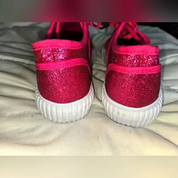 Tommy Bahama Girls Kids Shoes Sneakers Glitter, sz 2, Pink
