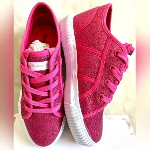 Tommy Bahama Girls Kids Shoes Sneakers Glitter, sz 2, Pink