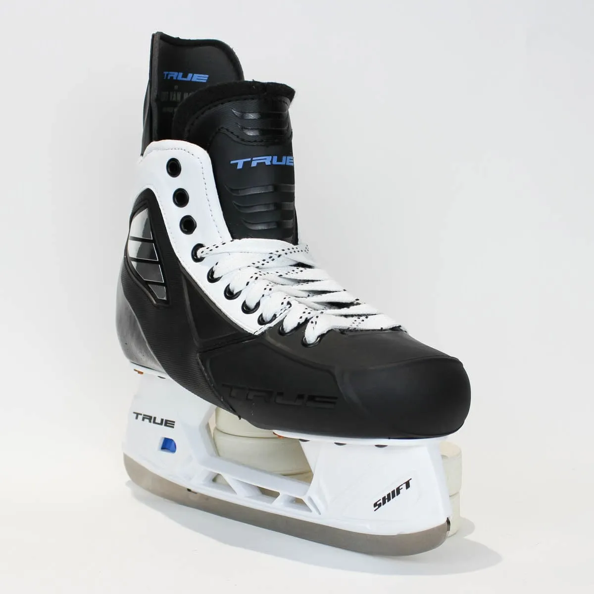 TRUE Player Senior Hockey Skates - Pro Stock - Shift Holder - White Side - Size 8