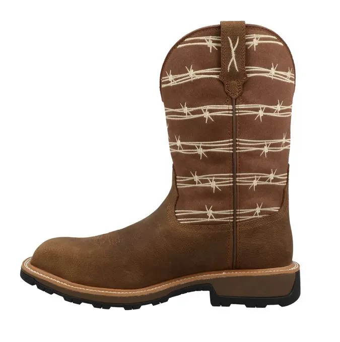 Twisted X Mens Ultralite 11in. Bison Brown Top Nano Square Toe MUNW003