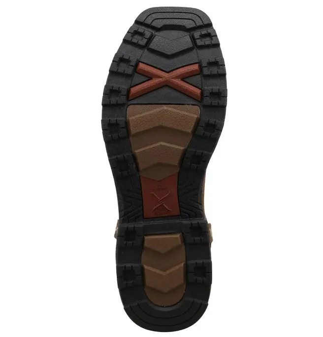 Twisted X Mens Ultralite 11in. Bison Brown Top Nano Square Toe MUNW003
