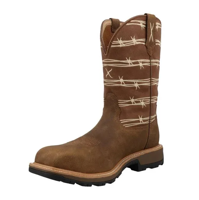 Twisted X Mens Ultralite 11in. Bison Brown Top Nano Square Toe MUNW003