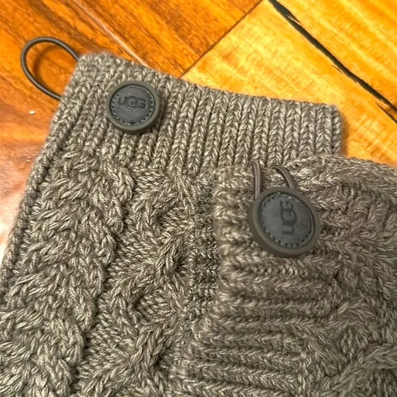 UGG CLASSIC KIDS Gray Knit Tall Boots