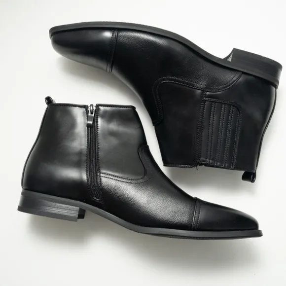 Vance Co. Men's Dress Boot -  Alex Cap Toe.