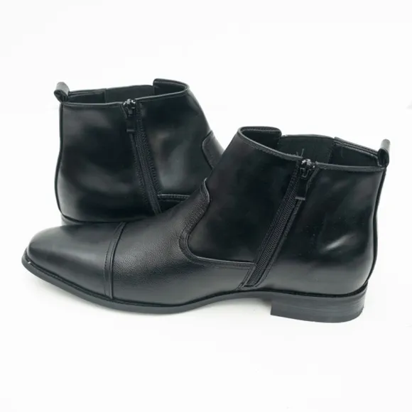 Vance Co. Men's Dress Boot -  Alex Cap Toe.