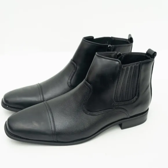 Vance Co. Men's Dress Boot -  Alex Cap Toe.