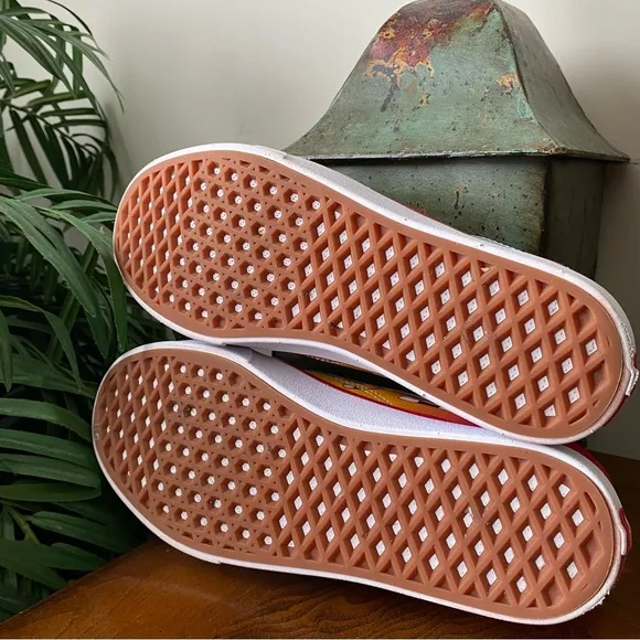 Vans Comfycush Old Skool Flame Checkerboard Red