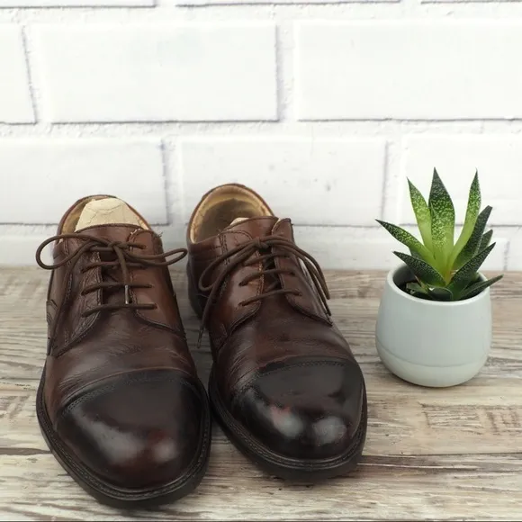 Venturini sz 9.5 brown leather lace up derby