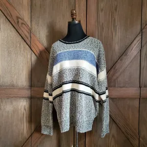 Vince Colorblock Boucle Knit Sweater