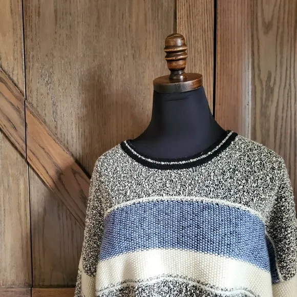 Vince Colorblock Boucle Knit Sweater