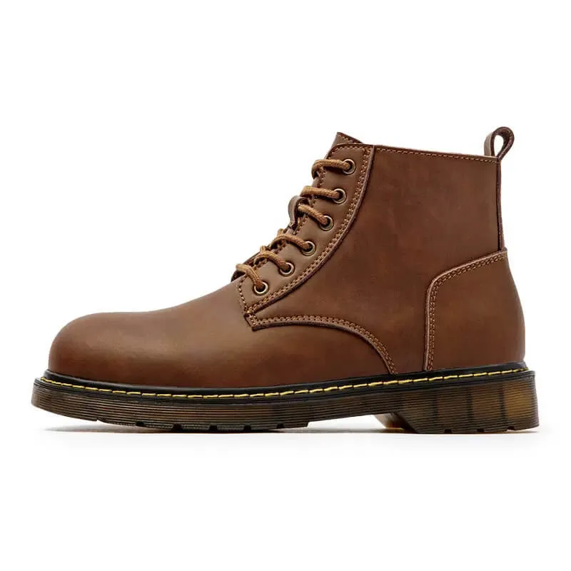 Vintagae Brown Leather Lace-up Boots "Wingtip Rebels"